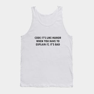 Programming IT for Computer Security Hackers Tank Top